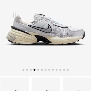 Nike White and Gray Running Shoes